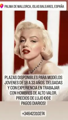 Plazas en Madrid: GRAN OPORTUNIDAD BUSCAMOS CHICAS,  18 a 30 AÑOS.PLAZA DISPONIBLE EN PALMA DE...