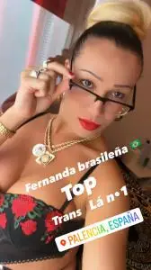 Travestis en Palencia: Super Fernanda brasileña increíble en palencia.😗😗😗 poprs . completa